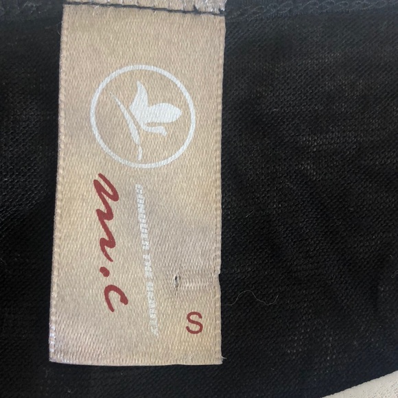 Oversized silk screen effect tee solid black back - Picture 6 of 7